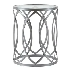 Hot Kirklands Home Corey Geometric Accent Table Gray