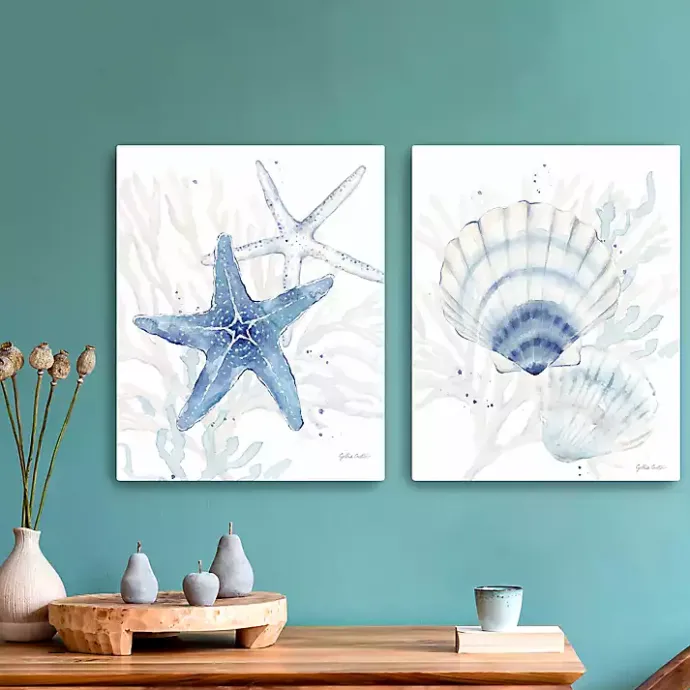 Best Kirklands Home Cottage at the Cape Canvas Art Prints, Set of 2