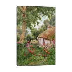 Clearance Kirklands Home Cottage Garden Canvas Art Print Multi