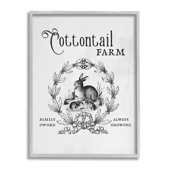 Best Kirklands Home Cottontail Farm Framed Easter Wall Art