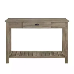 Outlet Kirklands Home Country Style washed Console Table Gray