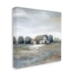 Clearance Kirklands Home Countryside Barn Canvas Art Print, 36x36 in. Gray