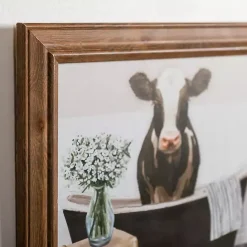 Clearance Kirklands Home Cows in the Bathtub Framed Art Prints, Set of 2 Multi