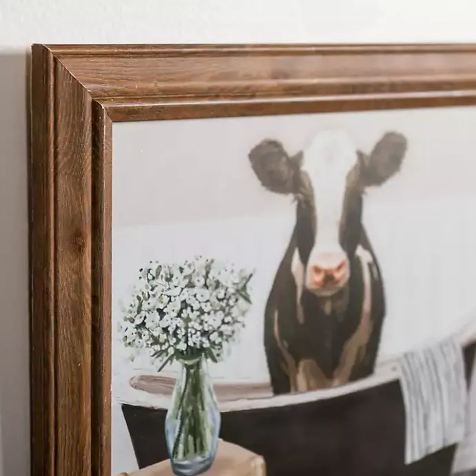 Clearance Kirklands Home Cows in the Bathtub Framed Art Prints, Set of 2 Multi
