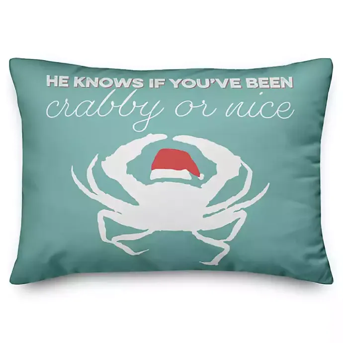 Kirklands Home Crabby or Nice Accent Pillow