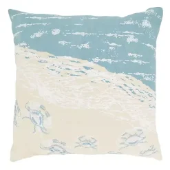 Outlet Kirklands Home Crabs by the Sea Throw Pillow
