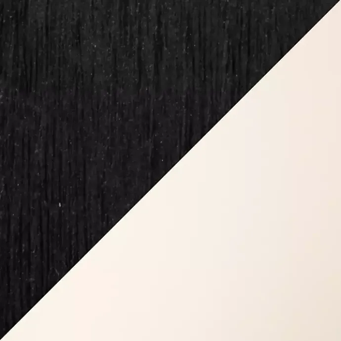 Hot Kirklands Home Cream & Black Faux Leather Dining Chairs, Set of 2 Ivory