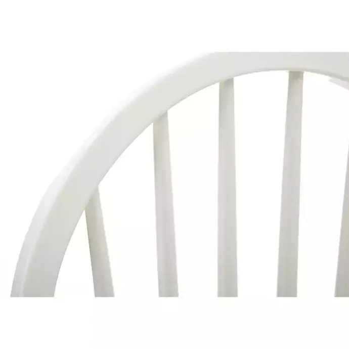 Kirklands Home Cream & Natural Wooden Dining Chairs, Set of 2 White