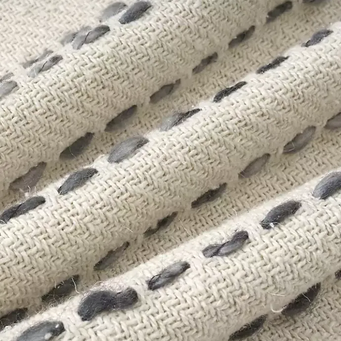 Outlet Kirklands Home Cream & Navy Ombre Dash Throw Pillow Blue