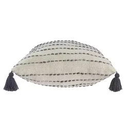 Outlet Kirklands Home Cream & Navy Ombre Dash Throw Pillow Blue