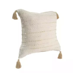 Hot Kirklands Home Cream & Neutral Ombre Dash Throw Pillow Tan
