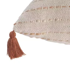 Sale Kirklands Home Cream & Terracotta Ombre Dash Throw Pillow Orange