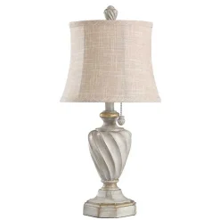 Clearance Kirklands Home Cream and Off-White Table Lamp Ivory