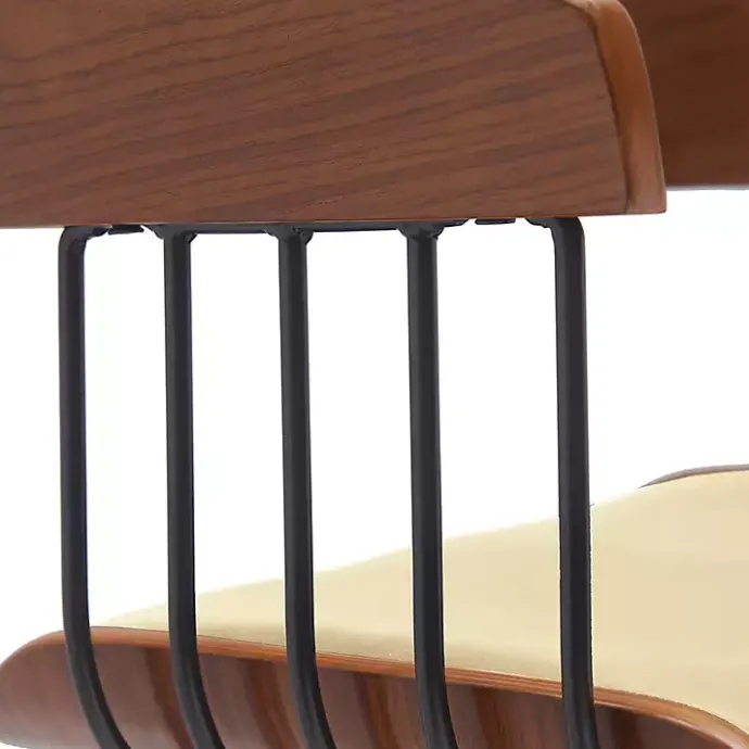 Hot Kirklands Home Cream Athena Swivel Bar Stool Ivory