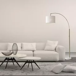 Best Kirklands Home Cream Bowman Arched Floor Lamp White