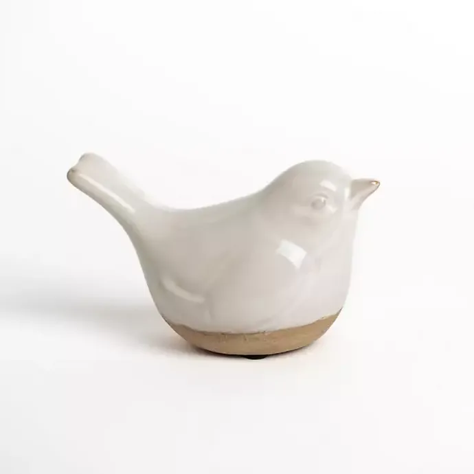 Best Kirklands Home Cream Ceramic Bird Figurine Ivory