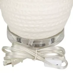 Sale Kirklands Home Cream Ceramic Gourd Table Lamp White