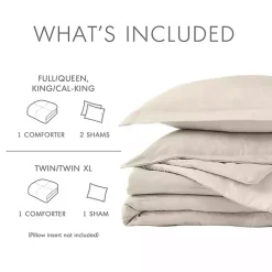 Discount Kirklands Home Cream Chambray 3-pc. King Comforter Set Ivory