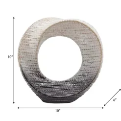 Best Kirklands Home Cream Circle Sculpture