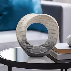 Best Kirklands Home Cream Circle Sculpture