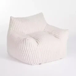 New Kirklands Home Cream Comfy Foam Lounge Chair White
