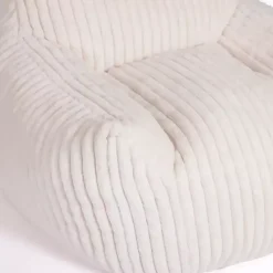 New Kirklands Home Cream Comfy Foam Lounge Chair White
