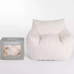 New Kirklands Home Cream Comfy Foam Lounge Chair White