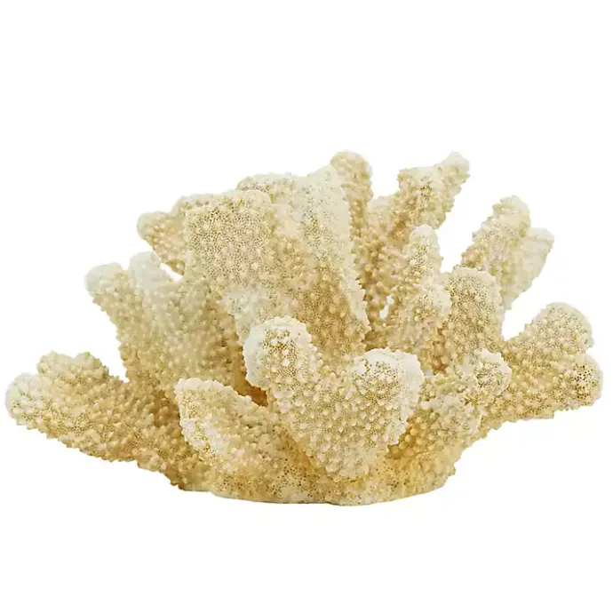 Best Kirklands Home Cream Coral Resin Statue Ivory