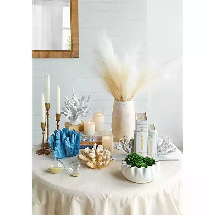 Best Kirklands Home Cream Coral Resin Statue Ivory