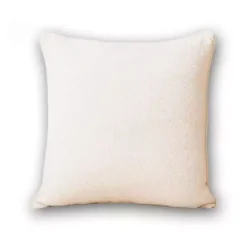 Outlet Kirklands Home Cream Cross-stitch Woven Pillow Ivory