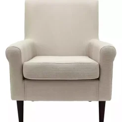 Sale Kirklands Home Cream Ellen Rolled Arms Accent Chair White