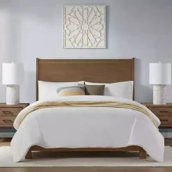 Clearance Kirklands Home Cream Embossed Floral Table Lamp White