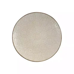 Hot Kirklands Home Cream Embossed 16-pc. Dinnerware Set Ivory