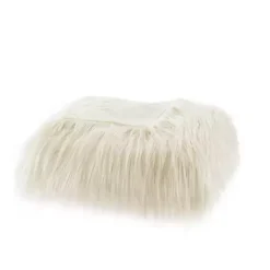 Best Kirklands Home Cream Faux Mink Fluffy Throw Ivory