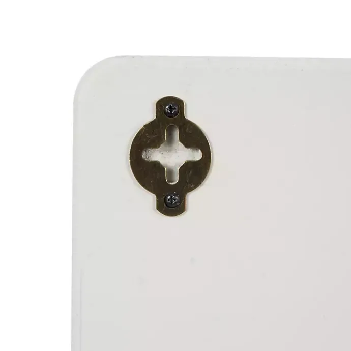 Outlet Kirklands Home Cream Geometric 5-Section Wall Shelf