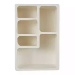 Outlet Kirklands Home Cream Geometric 5-Section Wall Shelf