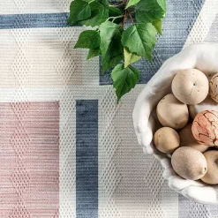 Sale Kirklands Home Cream Geometric Shapes Washable Area Rug, 8x10