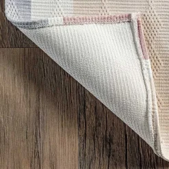 Sale Kirklands Home Cream Geometric Shapes Washable Area Rug, 8x10