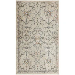 Best Kirklands Home Cream Granary Floral Area Rug, 6x9 Ivory
