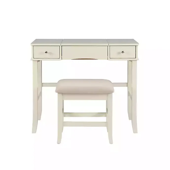 Hot Kirklands Home Cream Jennifer Flip-Top 2-pc. Vanity Set White
