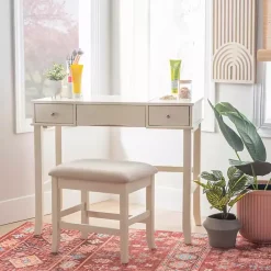 Hot Kirklands Home Cream Jennifer Flip-Top 2-pc. Vanity Set White