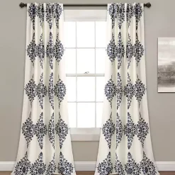 Best Kirklands Home Cream Keya Medallion Curtain Panel Set, 84 in.