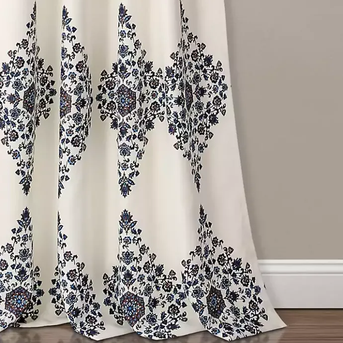 Best Kirklands Home Cream Keya Medallion Curtain Panel Set, 84 in.