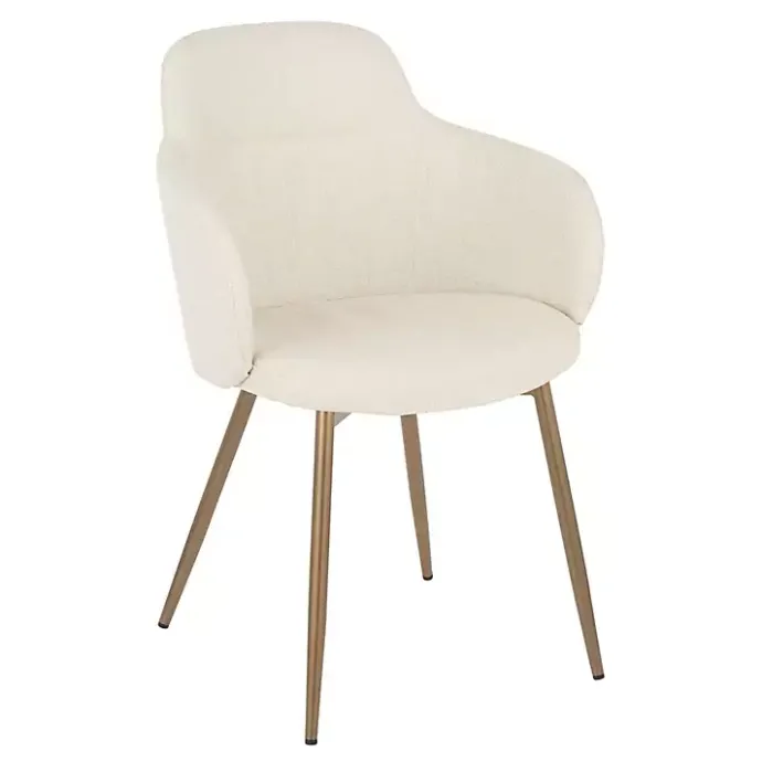 Kirklands Home Cream Modern Accent Chairs, Set of 2 White