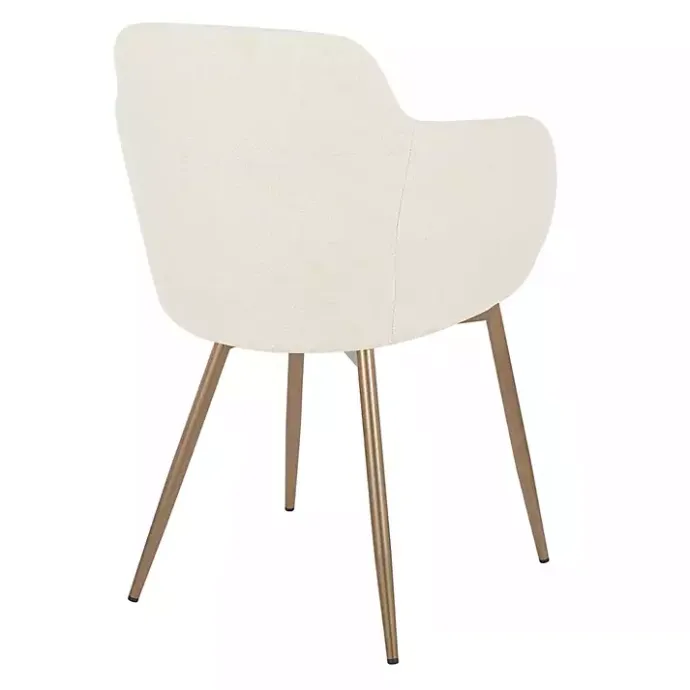 Kirklands Home Cream Modern Accent Chairs, Set of 2 White