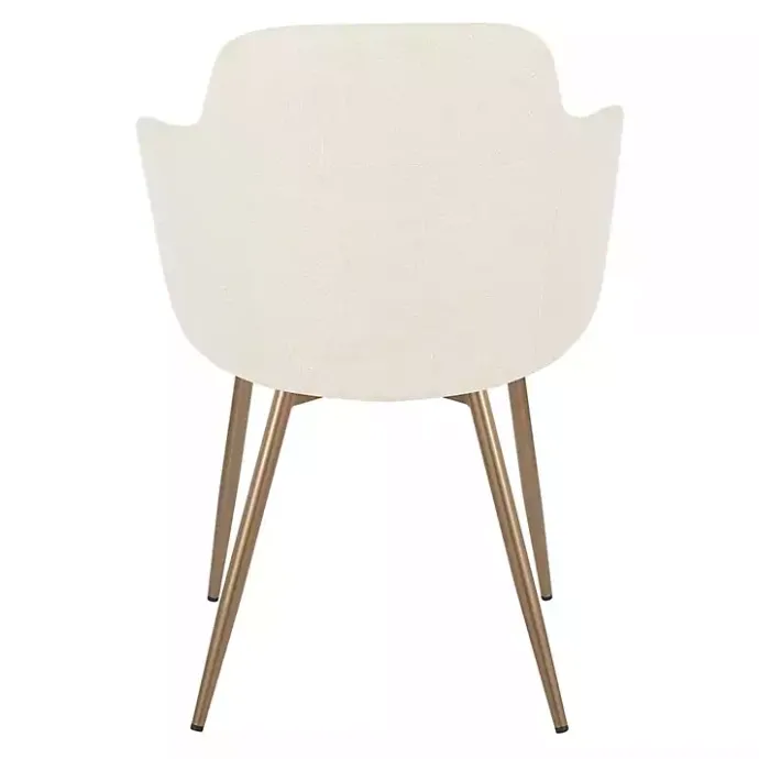 Kirklands Home Cream Modern Accent Chairs, Set of 2 White