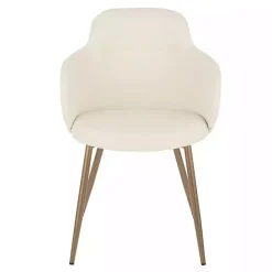 Kirklands Home Cream Modern Accent Chairs, Set of 2 White
