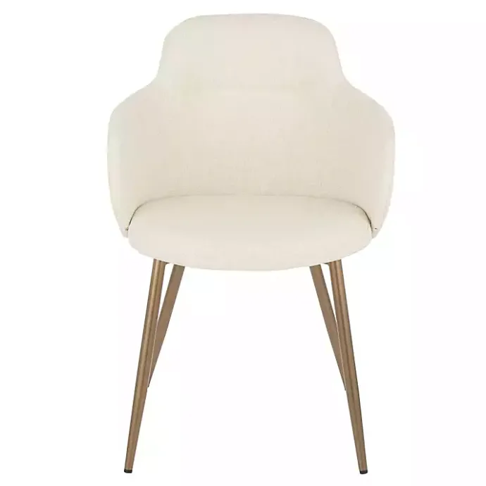 Kirklands Home Cream Modern Accent Chairs, Set of 2 White