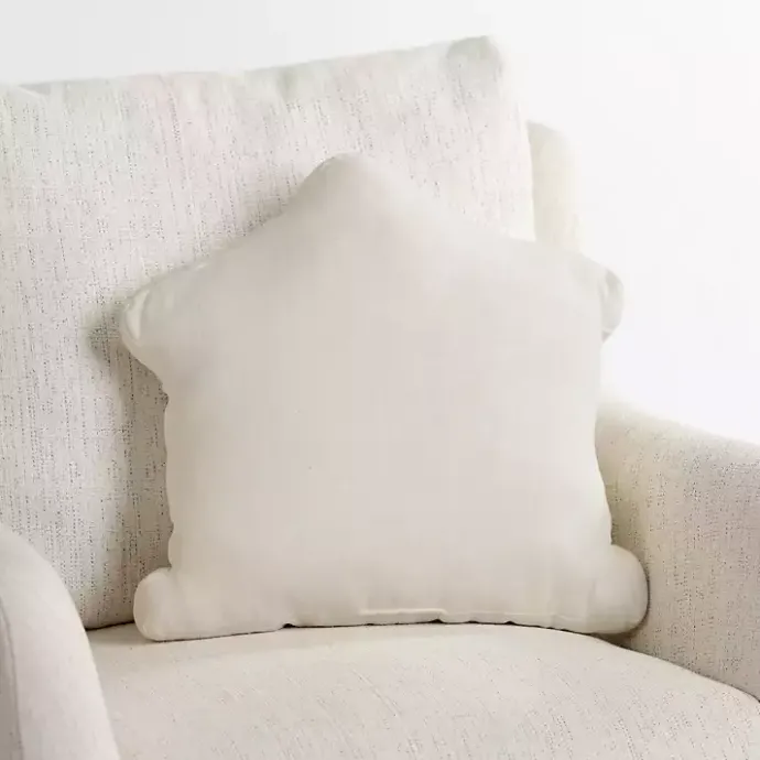 Outlet Kirklands Home Cream Nativity Christmas Pillow