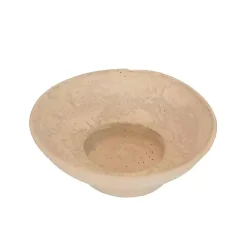 Best Kirklands Home Cream Paper Mache Footed Decorative Bowl White